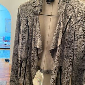 Modo jacket faux snakeskin